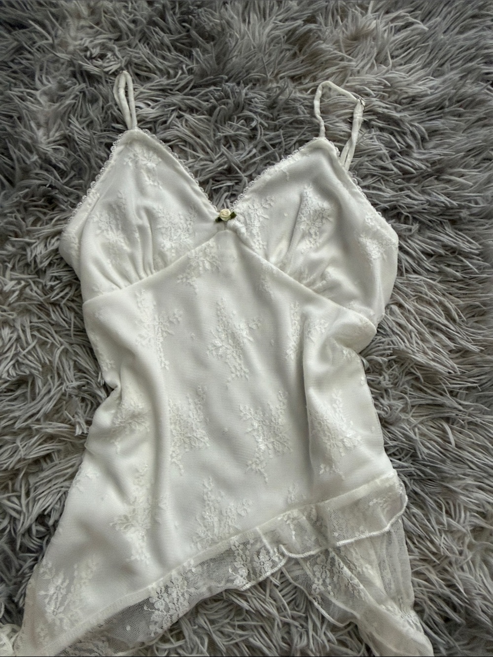 White Lace Slip Camisole
